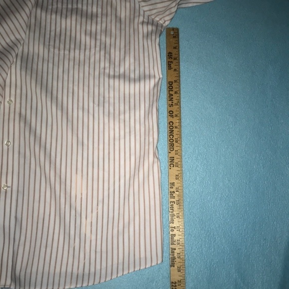 STAFFORD Performance button up long sleeve striped - Picture 5 of 5